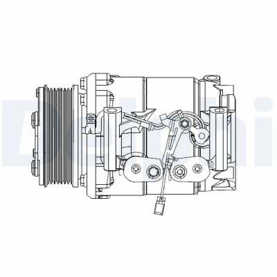 Abbildung von DELPHI CS20492 Kompressor Scroll type PAG 46 mit Kompressoröl HONDA: CR V 2