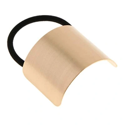 Abbildung von Fenteer Haar Zubehör Pferdeschwanz Halter aus Haargummi Zopfgummi Haarband Elastische Seil Band, Gold