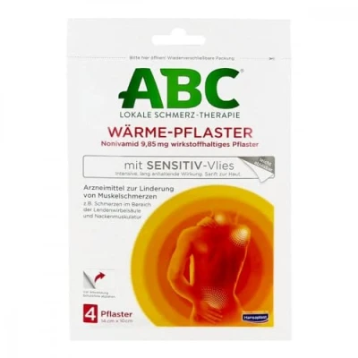 Abbildung von ABC Wärme Pflaster mit Sensitive Vlies 9,85mg Hansaplast med