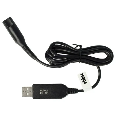 Abbildung von vhbw Ladekabel kompatibel mit Braun Series 3 Hair Clipper Rasierer Netzkabel, 120 cm