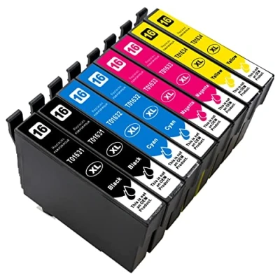 Abbildung von ESMONLINE 8 er Set Multipack kompatible Druckerpatronen als Ersatz für Epson 16 XL Workforce WF 2760DWF 2750DWF 2660DWF 2650DWF 2630WF 2540WF 2530WF 2520NF 2510WF 2010W