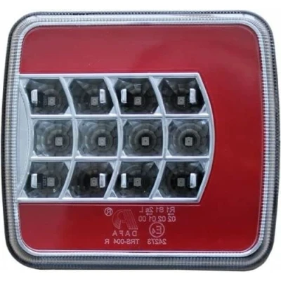 Abbildung von 1x 12V / 24V LED Rückleuchte Heckleuchte Glo Trac Links Rücklicht Anhänger Trailer mit 4 Funktionen E Prüfzeichen Traktor Schlepper Auto PKW LKW