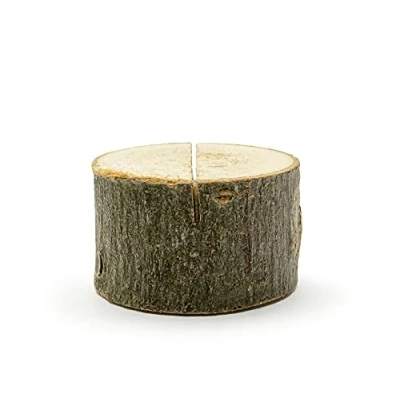Abbildung von PartyDeco Kartenhalter Sitzplatz 3,5 x 2 cm, 6 Stück Holz Baumscheiben Hochzeit Tischkartenhalter, Platzkartenhalter, Memohalter, Menükartenhalter für Event, Hochzeit, Restaurants, Deko