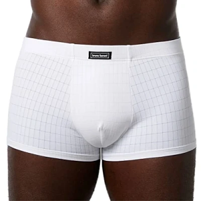 Abbildung von Bruno Banani Check Line 2 0 Hipshort Weiß Polyamid Small Herren