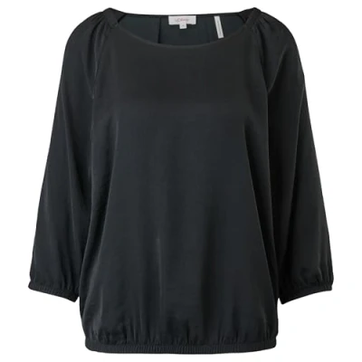 Abbildung von s.Oliver MET 3/4MOUWEN Bluse, Damen, Größe: 38, Schwarz