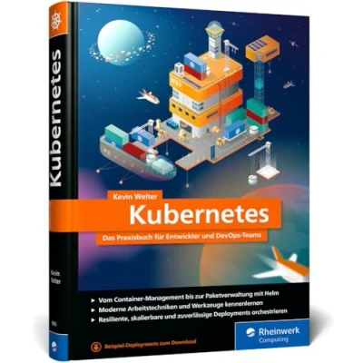 Abbildung von Kubernetes: Das Praxisbuch für Entwickler und DevOps Teams. Modernes Deployment Container Infrastrukturen