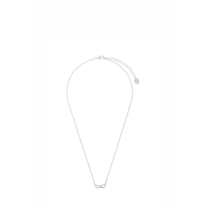 Abbildung von s.Oliver MIT ANHÄNGER FÜR Damen INFINITY, 925ER Sterling Silber RHO Halskette, Damen, Größe: 40,