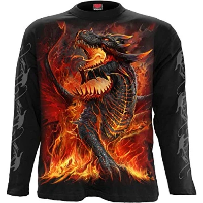 Abbildung von Spiral Draconis Langarmshirt Schwarz M