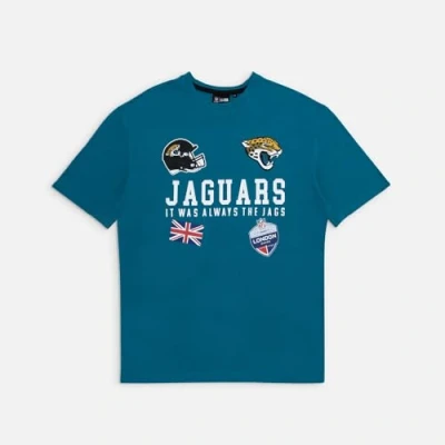 Abbildung von New Era Unisex NFL Games Collegiate Oversized Jacksonville Jaguars Ttw T Shirt, Turquoise, S EU