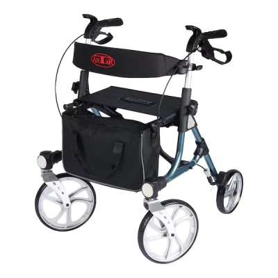 Abbildung von Aluminium Rollator AT51038 faltbar mit extra großen Rädern