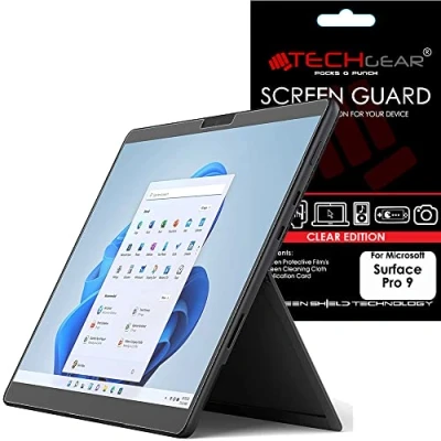 Abbildung von TECHGEAR Schutzfolie für Surface Pro 9 (13 Zoll) Ultra Klare Kompatibel mit Microsoft