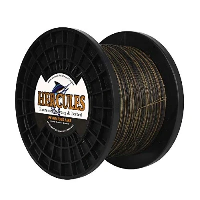 Abbildung von HERCULES Super Cast 100m 2000m Yards Geflochtene Angelschnur 10lb 300lb Test für Salzwasser Süßwasser PE Geflecht Fischdraht Superline 8 Stränge