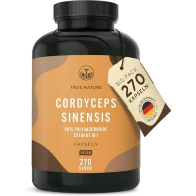 Abbildung von Cordyceps Sinensis 270 Kapseln Vegan TRUE NATURE St