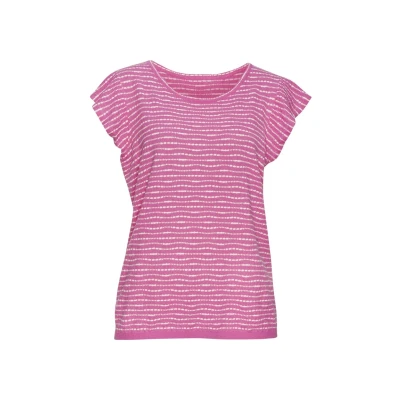 Abbildung von Vivance Rundhalsshirt &quot;mit Streifenstruktur&quot;, aus leichter Feinstrickqualität