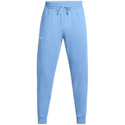 Abbildung von Under Armour Rival Jogginghose aus Fleece, warme und bequeme Trainingshose mit Taschen für Herren, Blau Horizon Blue, L