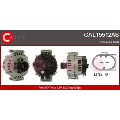 Abbildung von CASCO CAL10294AS Lichtmaschine 12V 140A VOLVO: V70 I, V40 Kombi, 2