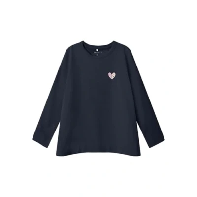 Abbildung von NAME IT Mädchen Nmfodette Top Bf Langarmshirt, Dark Sapphire, 98 EU