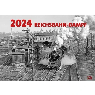 Abbildung von Eisenbahn Kalender Reichsbahn Dampf 2024: Erinnerungen an die DDR Reichsbahn. Großformat Wandkalender 49x34cm
