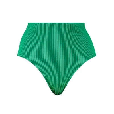 Abbildung von Puma SWIM Women HIGH Waist Brief Bikinihose, Damen, Größe: XL, Green/black