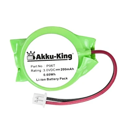 Abbildung von Akku King Backup, CMOS Batterie für Dell Alienware M11X, M14X, M15X, M17X ersetzt P06T Li Ion 200mAh