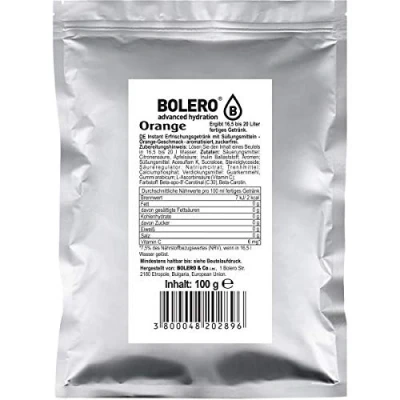 Abbildung von Bolero Drink Orange mit Stevia 100g Beutel