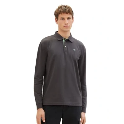 Abbildung von TOM Tailor Langarmshirt, Herren, Größe: 3XL, Dunkelgrau