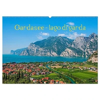 Abbildung von Gardasee lago di Garda by Sascha Ferrari (Wandkalender 2025 DIN A2 quer), CALVENDO Monatskalender