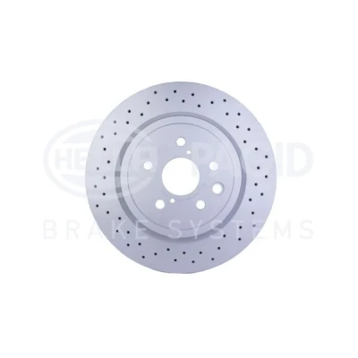 Abbildung von HELLA PRO 8DD 355 116 511 Bremsscheibe 345 28 05/08 114,3 innenbelüftet, gelocht beschichtet ohne Radbefestigungsbolzen, Radnabe LEXUS: IS 2