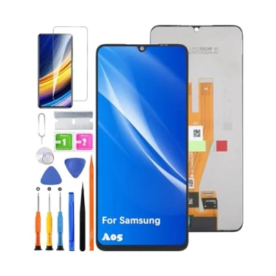 Abbildung von HLYGZX Ersatz Original Display für Samsung Galaxy A05 LCD Bildschirm, A055F A055M Bildschirm Touch Digitizer Assembly Reparaturteile Kit