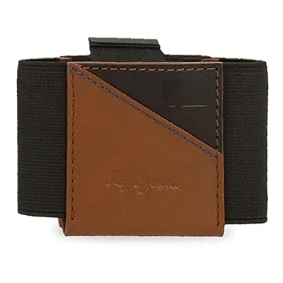 Abbildung von Pepe Jeans Striking Geldbörse mit Kartenhalter, braun, 11 x 7 1,5 cm, Leder, Kartenfach