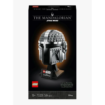 Abbildung von LEGO 75328 STAR WARS THE Mandalorian Helmet Buildable Display Model Blockspielzeug für Kinder, Größe: One Size, Grey/black