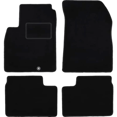 Abbildung von Wielganizator Automatte Passend für Nissan Micra K13 Schrägheck 2010 2016 Velours Autozubehör Auto Fußmatten Fußmatte 4 teilig schwarz