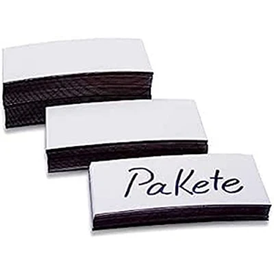 Abbildung von magnetoplan Magnet Etiketten, weiß, 50 x 100 0,6 mm
