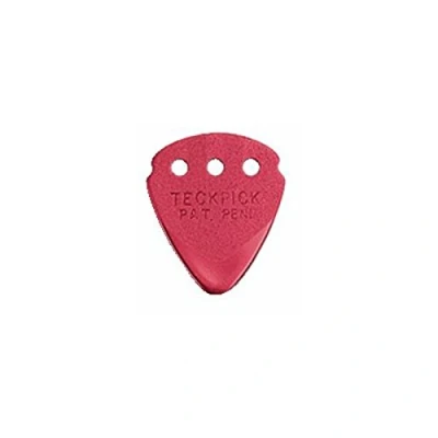 Abbildung von JIM DUNLOP Plektrum Teckpick Rot, Aluminium, 12 Stück