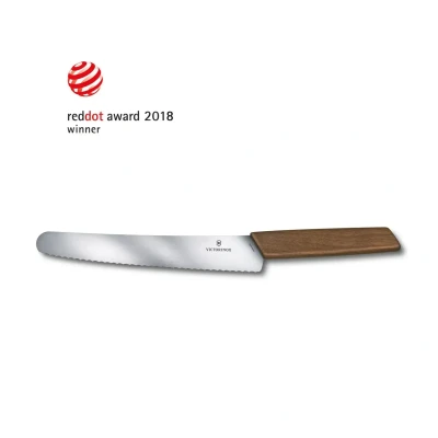 Abbildung von Victorinox Swiss Modern Brot und Konditormesser 22 cm Walnuss