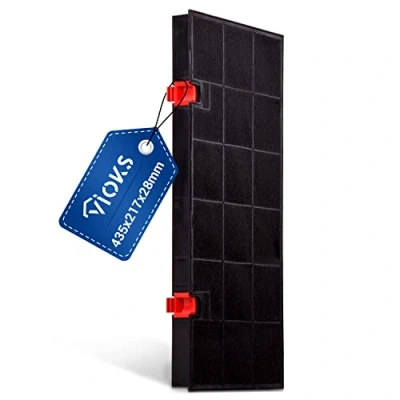 Abbildung von VIOKS Kohlefilter für Dunstabzugshauben Ersatz AEG 9029801207 Typ 150 Aktivkohlefilter Dunstabzugshaube 435x217x28mm Filter von Bаuknecht Bosch Elеctrolux Neff