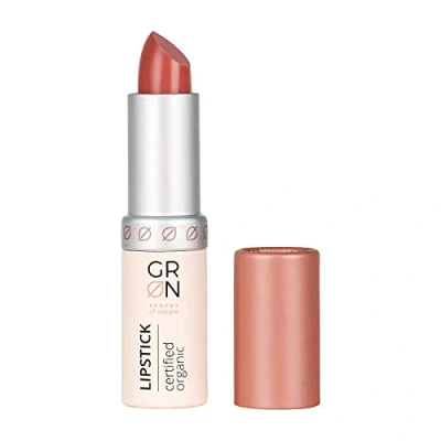 Abbildung von g R N shades of nature [GRÜN] Biokosmetik Lipstick rose Bio Jojobaöl schützt die Lippen angenehme Textur u. Tragegefühl gute Haftung talkfrei 4