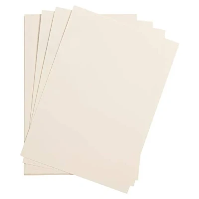 Abbildung von Clairefontaine 975275C Packung mit 25 Bastelkartons Maya, 185g, DIN A4, 21 x 29,7cm, 1 Pack, elfenbein