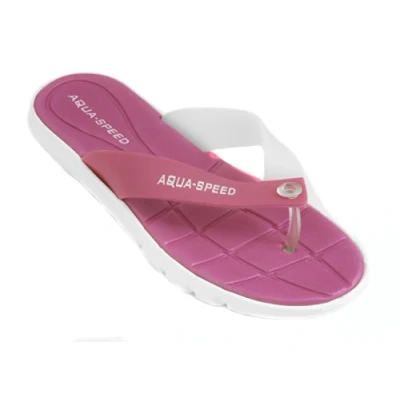 Abbildung von Aqua Speed Herren Bali Pool Schiebe Sandalen, Rosa Weiß, 40 EU