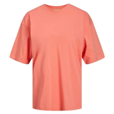 Abbildung von JJXX Jxandrea SS Loose Every LOGO TEE NOOS Tshirt basic, Damen, Größe: XS, Peach echo