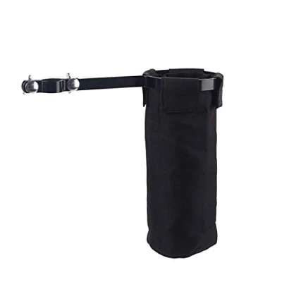 Abbildung von Alnicov Trommelschlägel Taschen, Drumstick Halter Tasche Beutel Nylon Trommelstock Tasche,Einstellbare Unterstützung，Schwarz