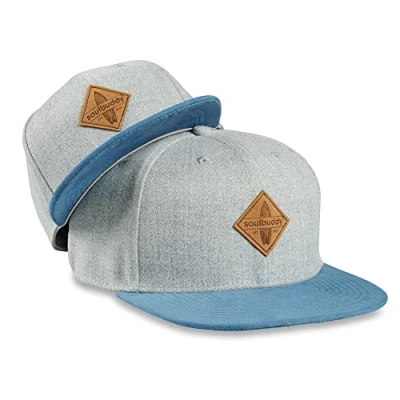 Abbildung von Soulbuddy Cap Herren Kinder 2er Set Familien Outfit Vatertagsgeschenk für Papa Geschenke zum Vatertag Geschenk Grau Blau One Size und Kids S