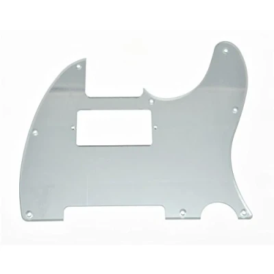 Abbildung von KAISH Schlagbrett für Telecaster, Humbucker, geeignet Fender Silberfarben verspiegelt (Silver Mirror)