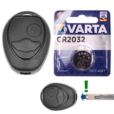 Abbildung von Repair Reparatur Satz Auto Schlüssel Austausch Gehäuse mit 2 Tasten + Rohling Batterie kompatibel Mini Cooper R50 R53
