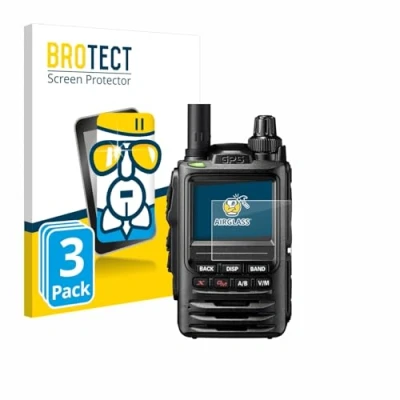 Abbildung von BROTECT Schutzglas für Yaesu FT 3D / 5DE (3 Stück) Schutzfolie Panzer Folie Glas [Extrem Kratzfest 9H, Anti Fingerprint, Ultra Transparent]