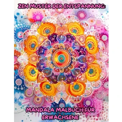 Abbildung von Zen Muster der Entspannung: Mandala Malbuch für Erwachsene: 57 klassische Ausmalbilder Stressabbau und zum Entspannen