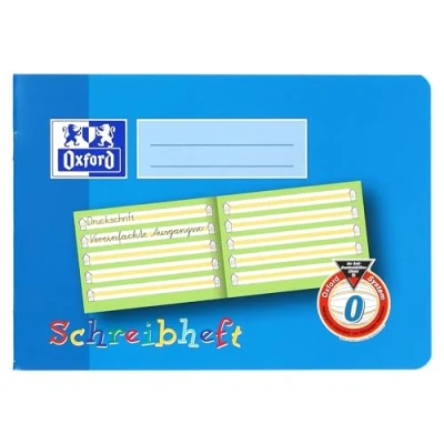 Abbildung von Oxford Schreibheft, A5 quer, Lineatur 0 (1. Klasse), 16 Blatt, 10 Stück