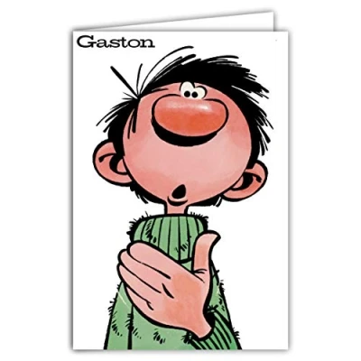 Abbildung von Geburtstagskarte Gaston Lagaffe glücklich