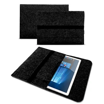 Abbildung von UC Express Sleeve Tasche kompatibel für Wortmann Terra Pad 1162 Tablet Hülle Filz Case Schutzhülle 11,6 Zoll Schutz Cover, Farben:Dunkel Grau