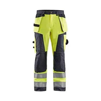 Abbildung von Blaklader 156818113396D124 Handwerker Arbeitshose, High Vis Gelb/Mittelgrau, Größe D124